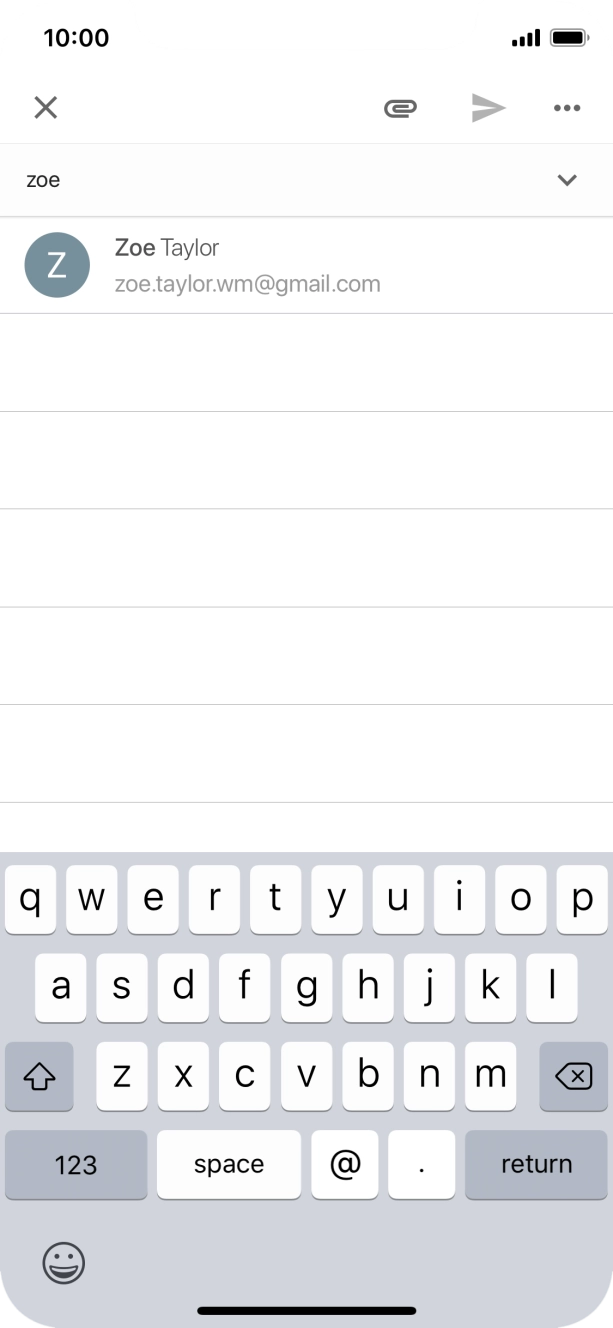 Press the required contact.