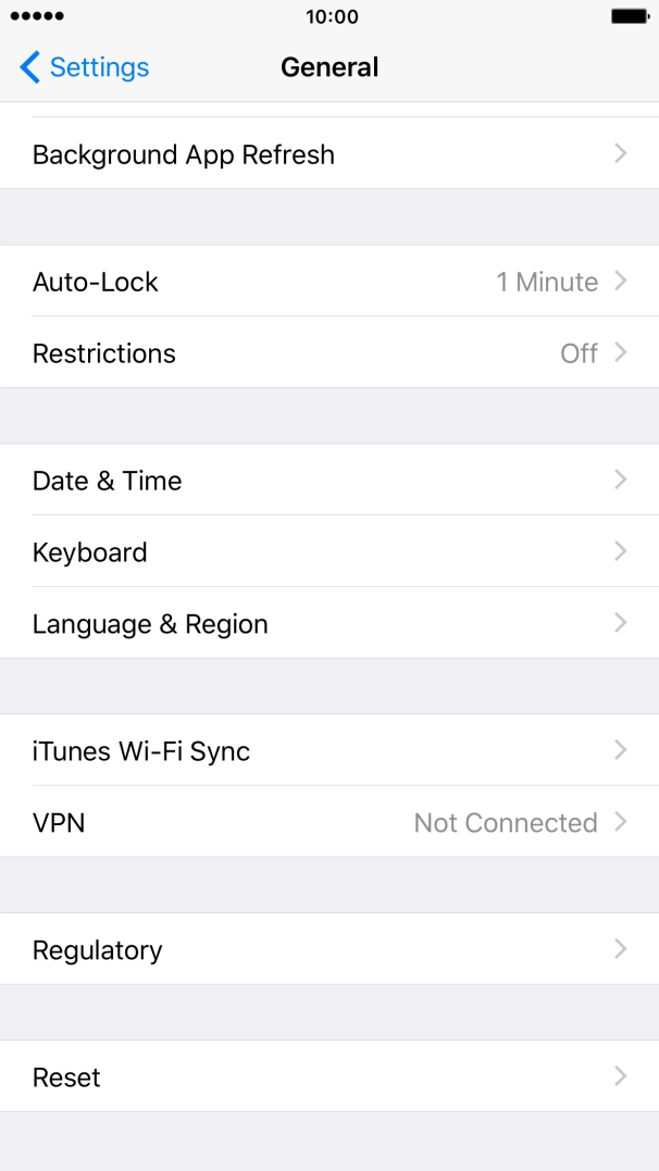 Press Language & Region.