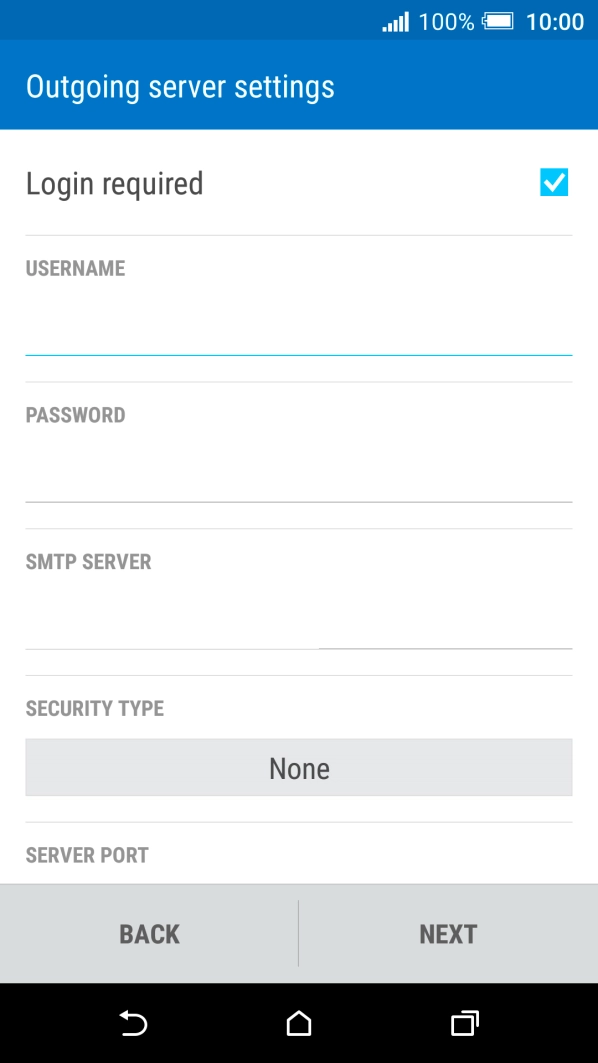 Press the field below 