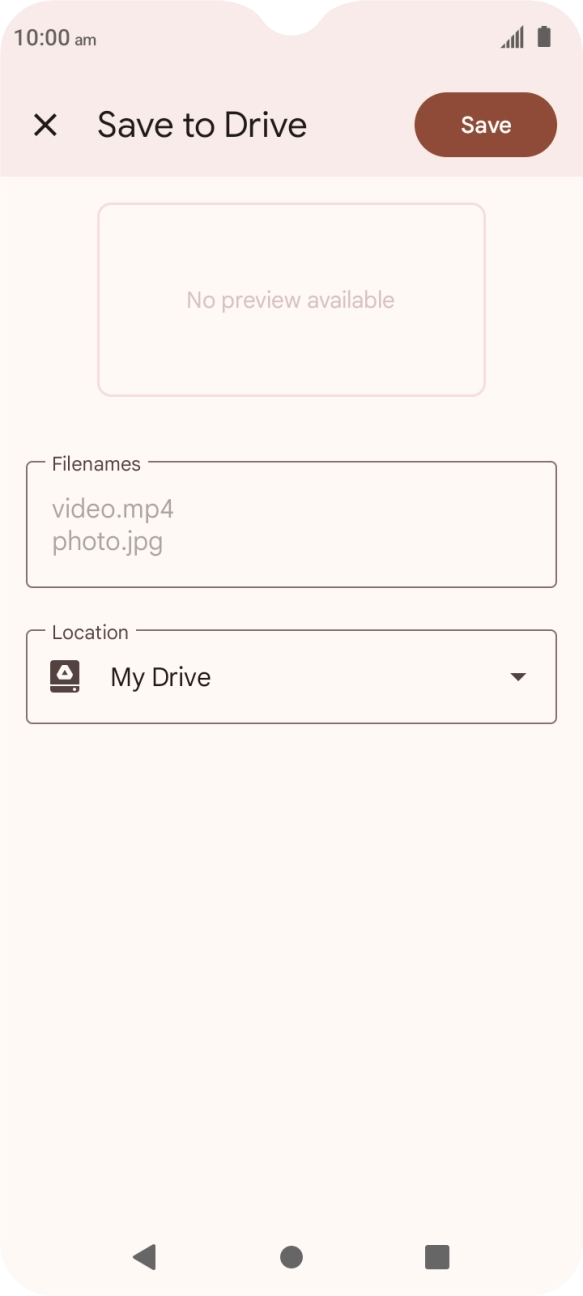 Press the field below 