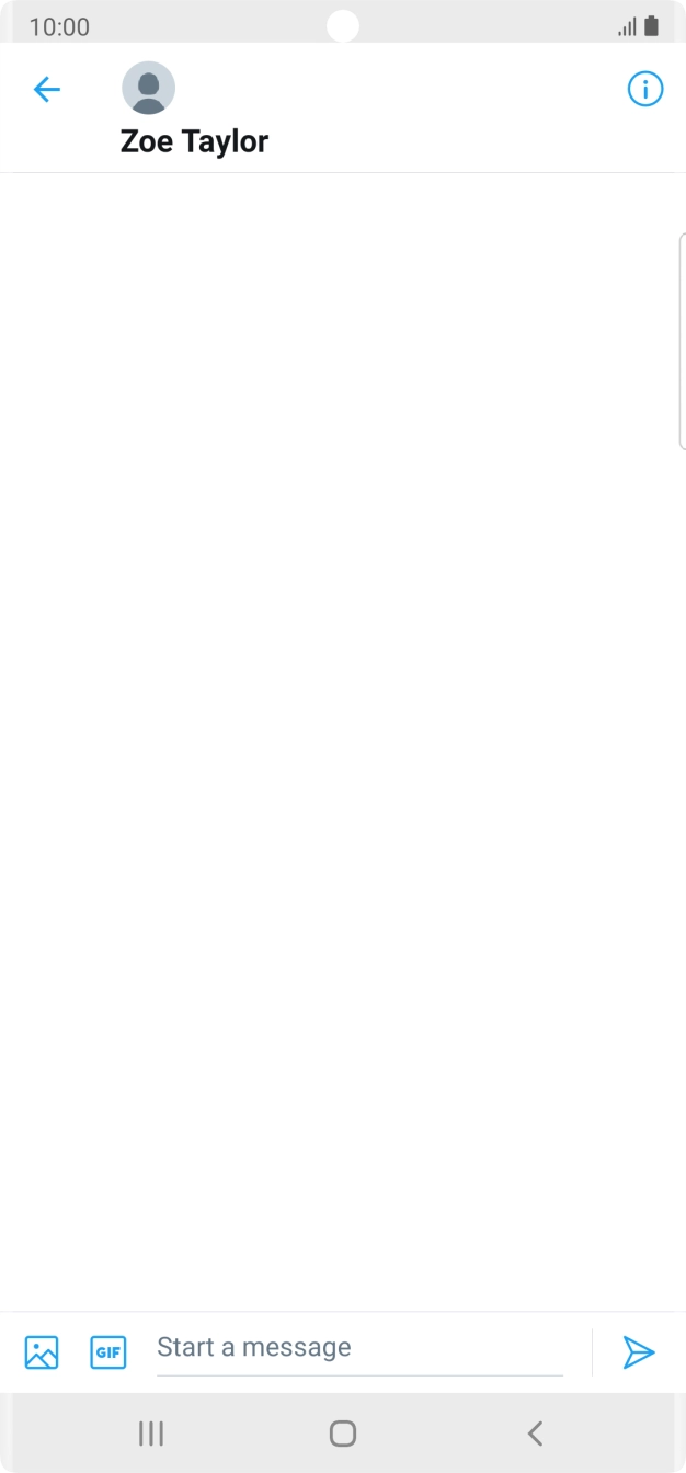 Press the text input field.