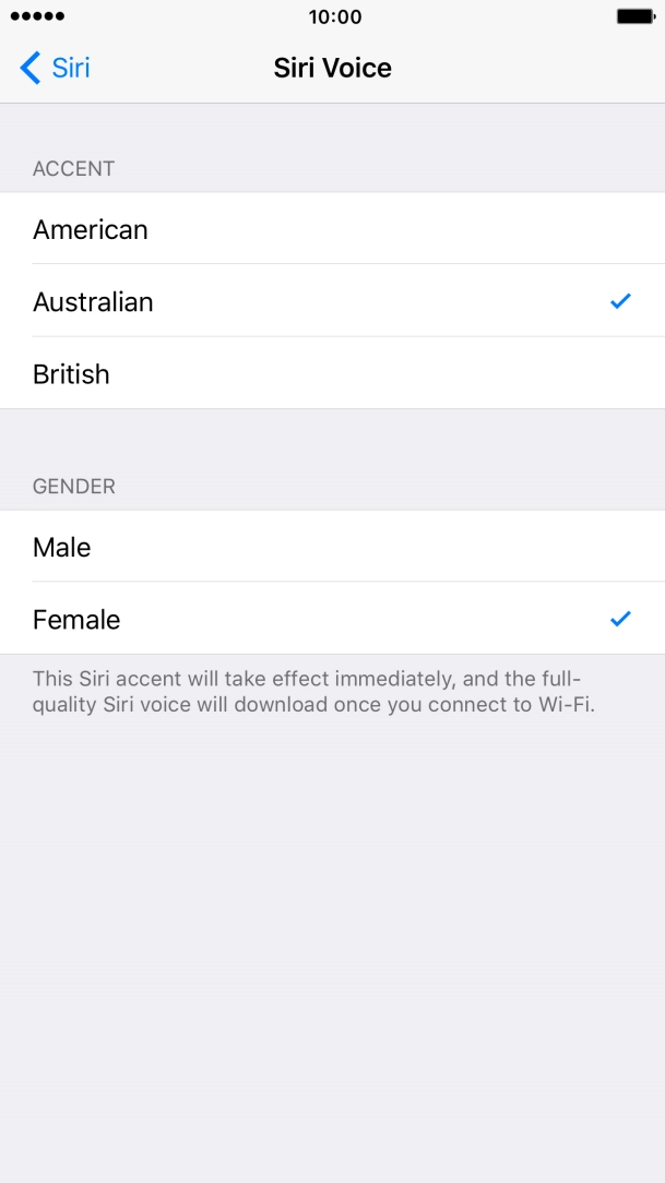 Press the required accent. Press the required accent.