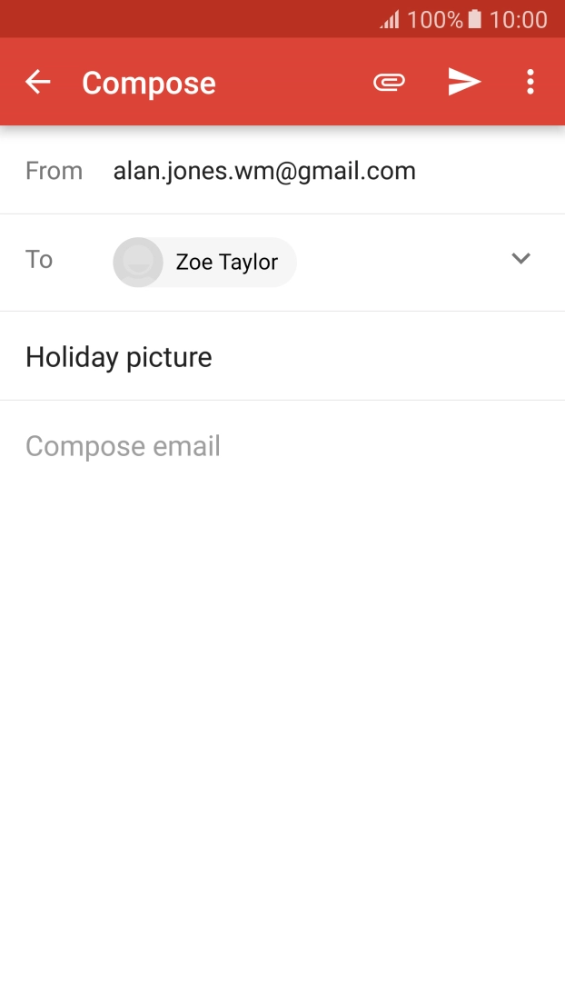 Press the text input field.
