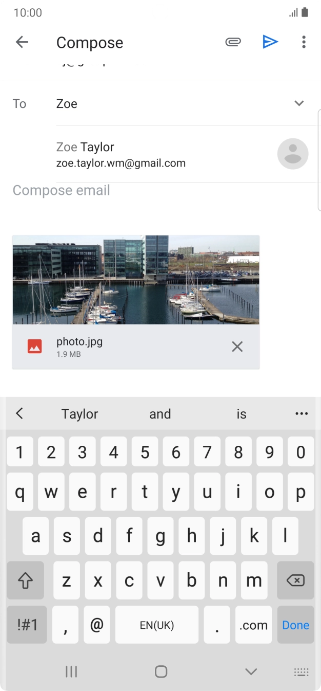 Press the required contact.