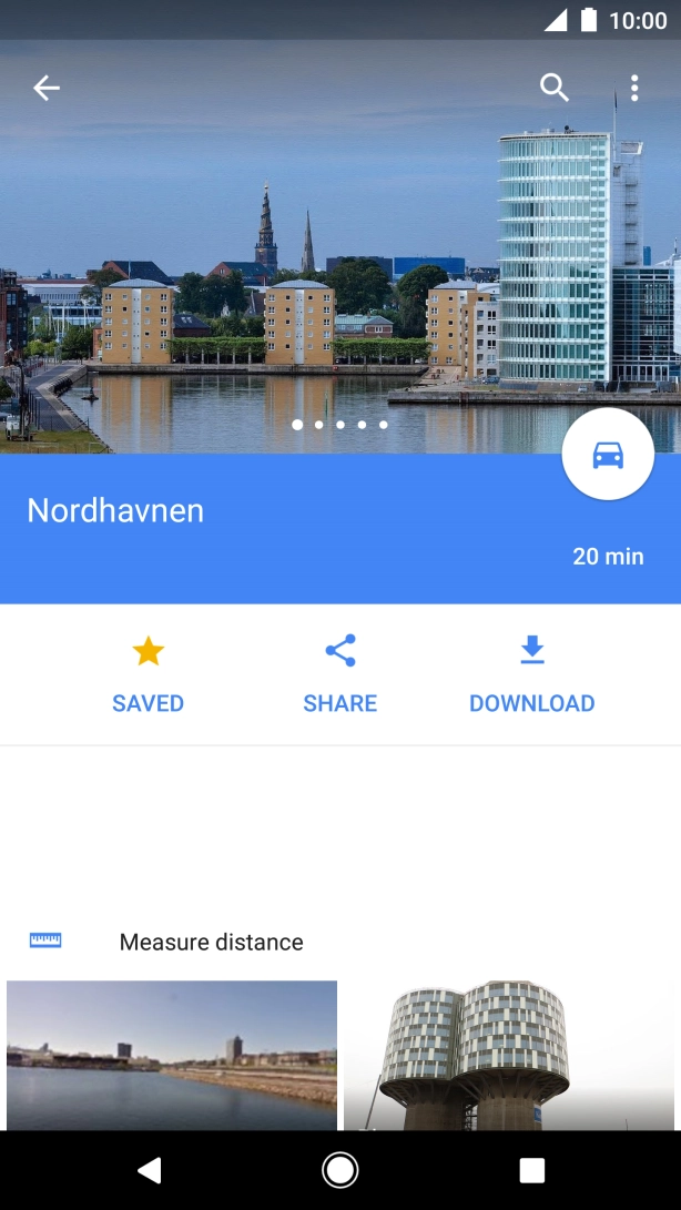 Press the plan route icon.