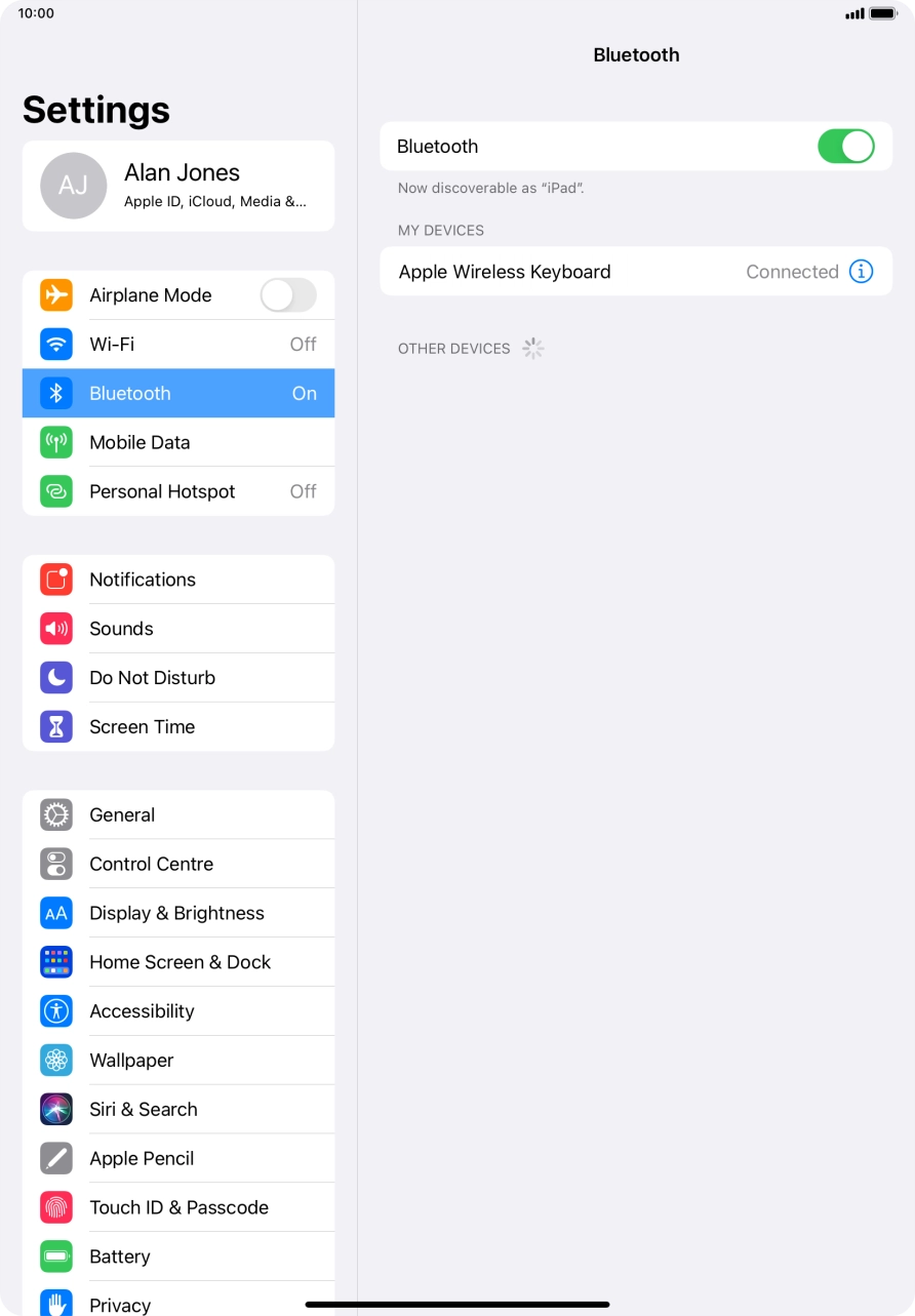 Slide your finger upwards starting from the bottom of the screen to return to the home screen.
