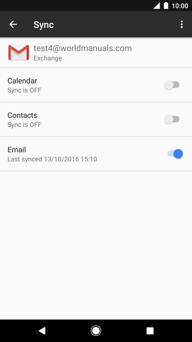 Press the menu icon.