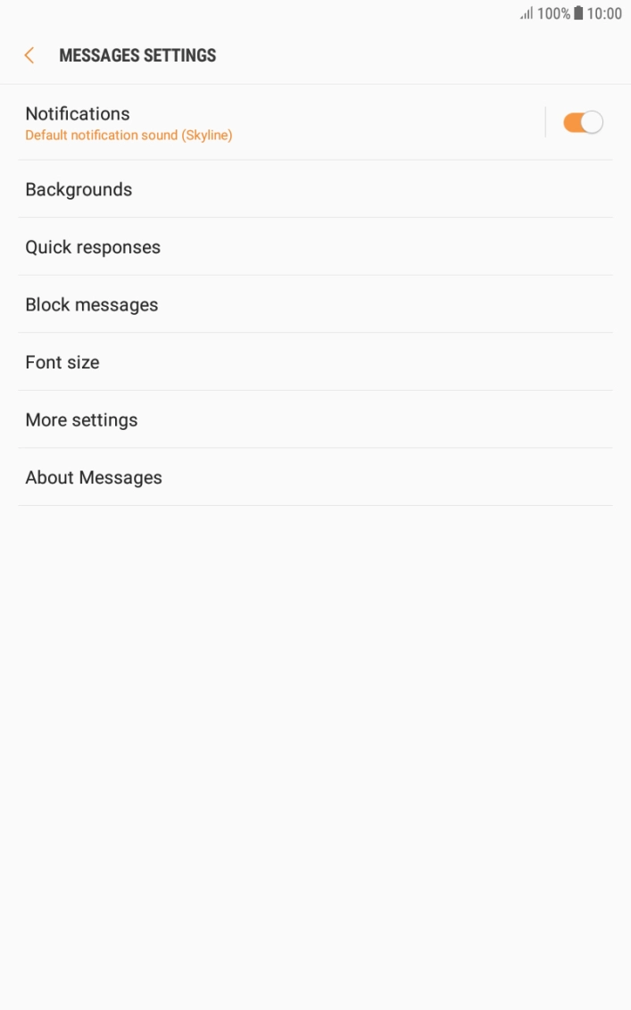 Press More settings.