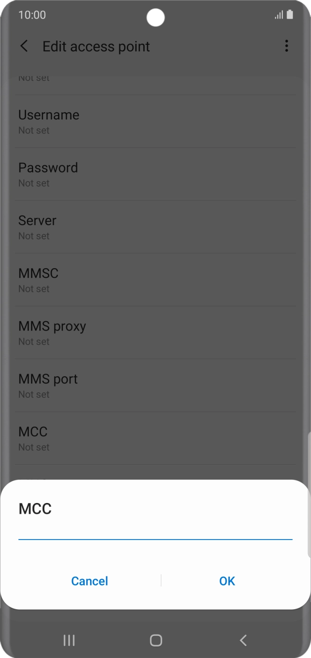 Key in 505 and press OK.