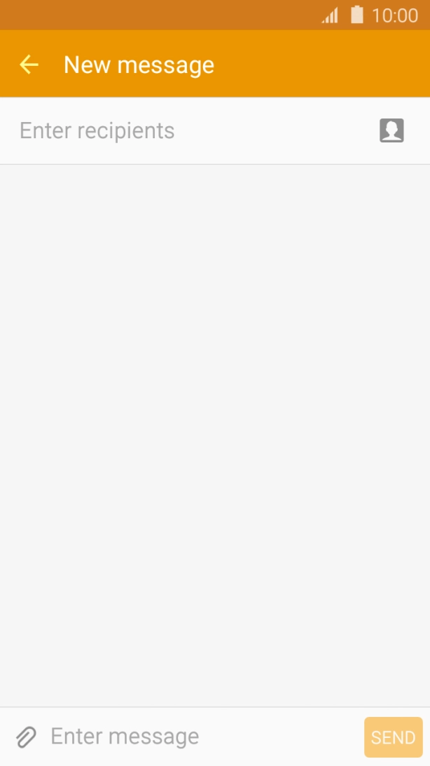 Press Enter recipients and key in the first letters of the recipient's name.