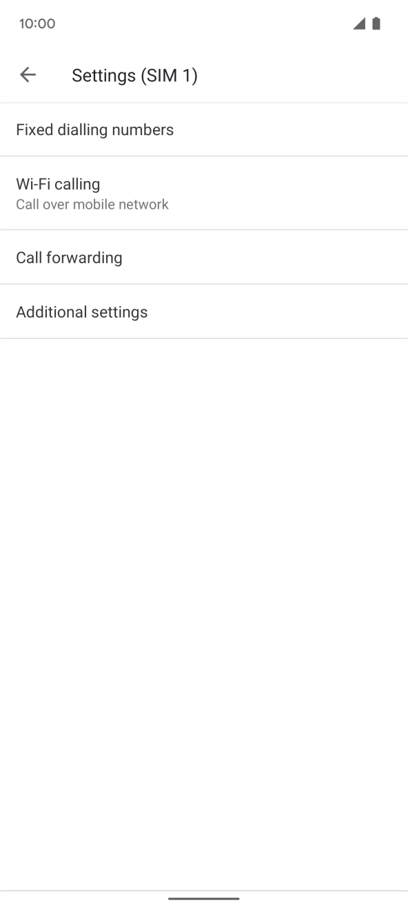 Press Additional settings.
