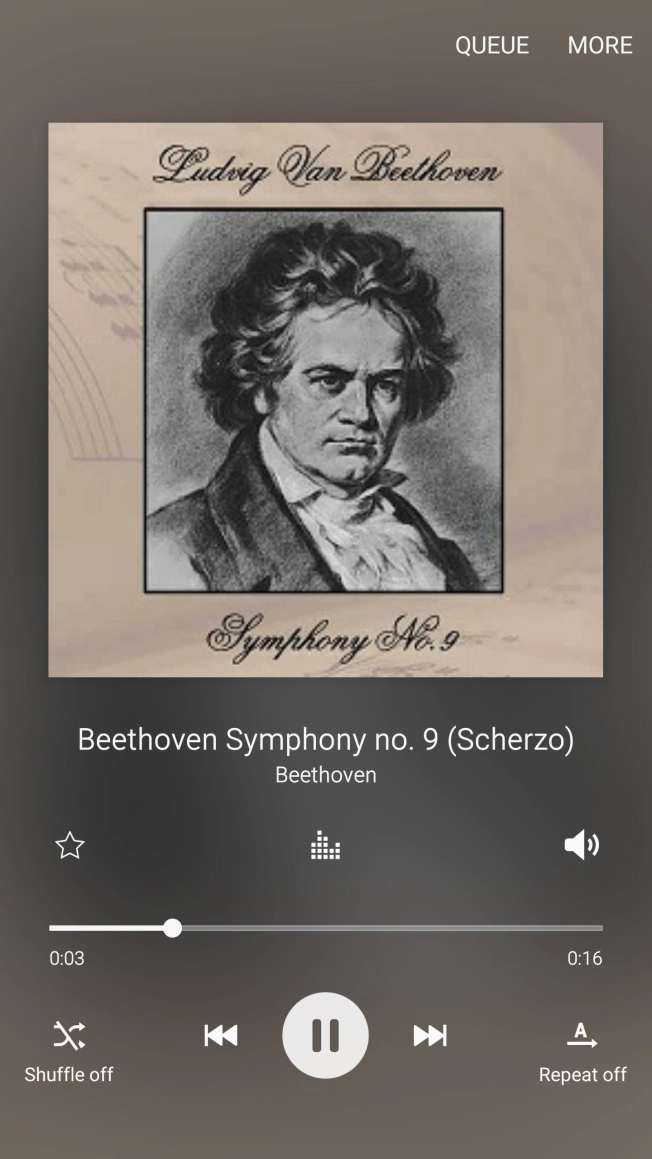 Press arrow right to go to the next audio file.