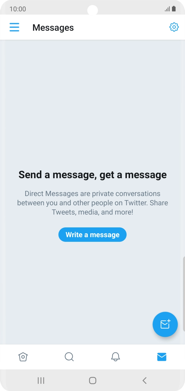 Press the new message icon.