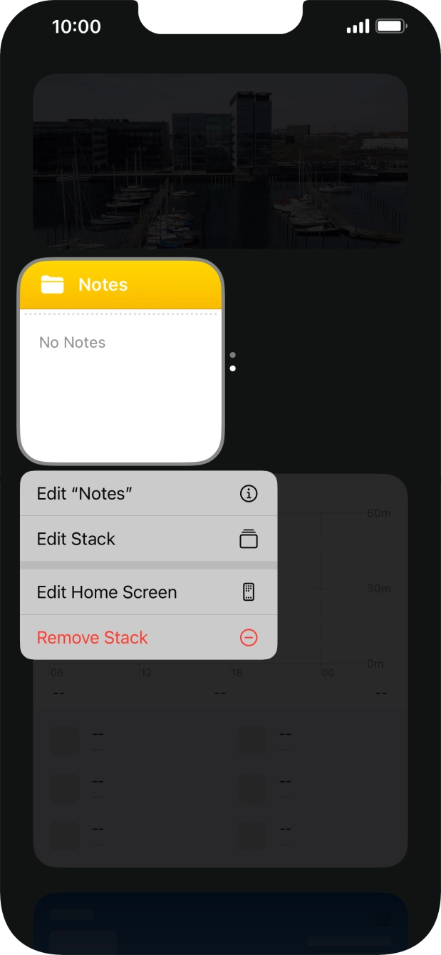 Press Edit Stack. Press Edit Stack.