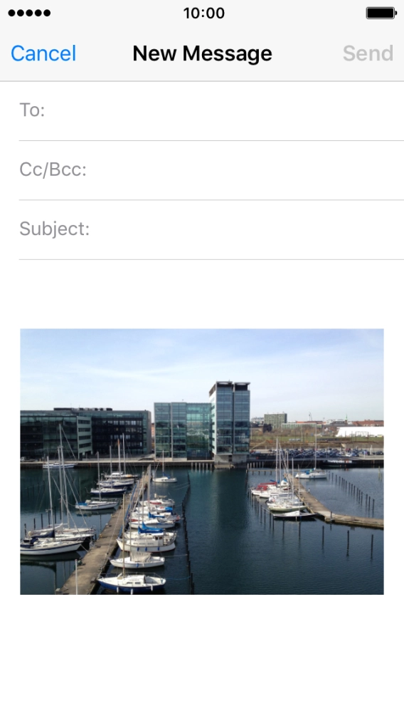 Press To and key in the first letters of the recipient's name.