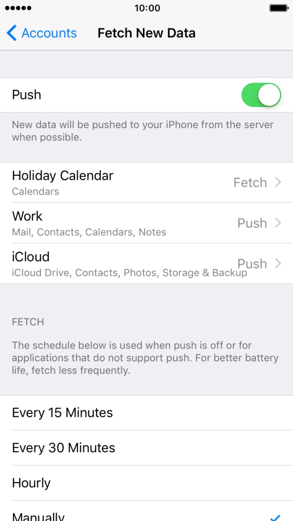 Press the Home key to return to the home screen.