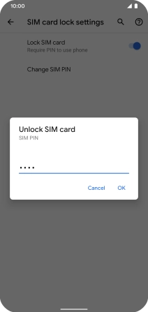 Key in your PIN and press OK. Key in your PIN and press OK.