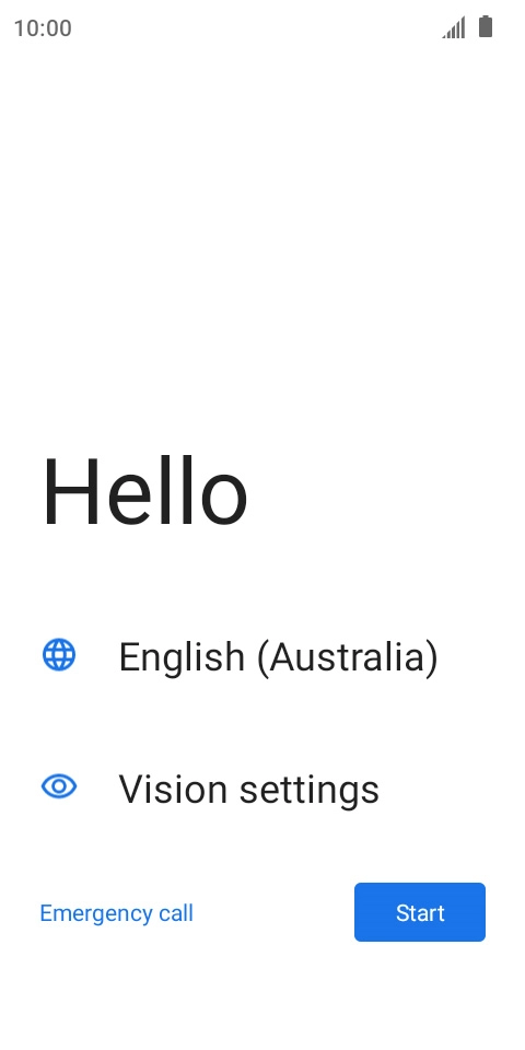 Press the language icon.