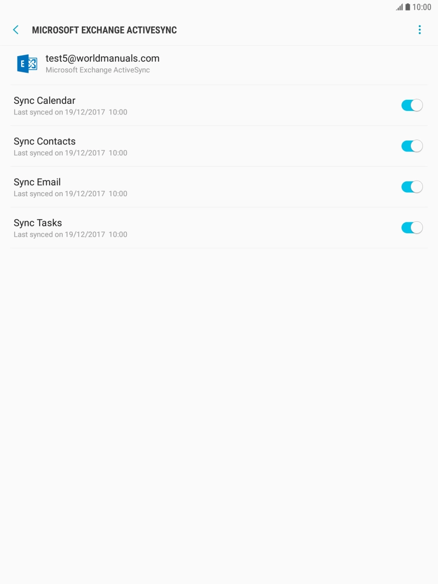 Press the menu icon.