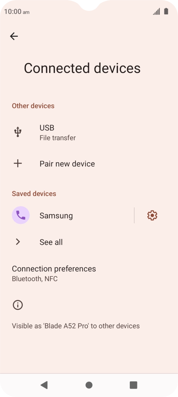 Press the Home key to return to the home screen.