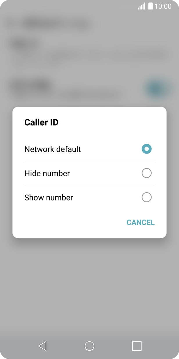 Press Show number to turn on caller identification.