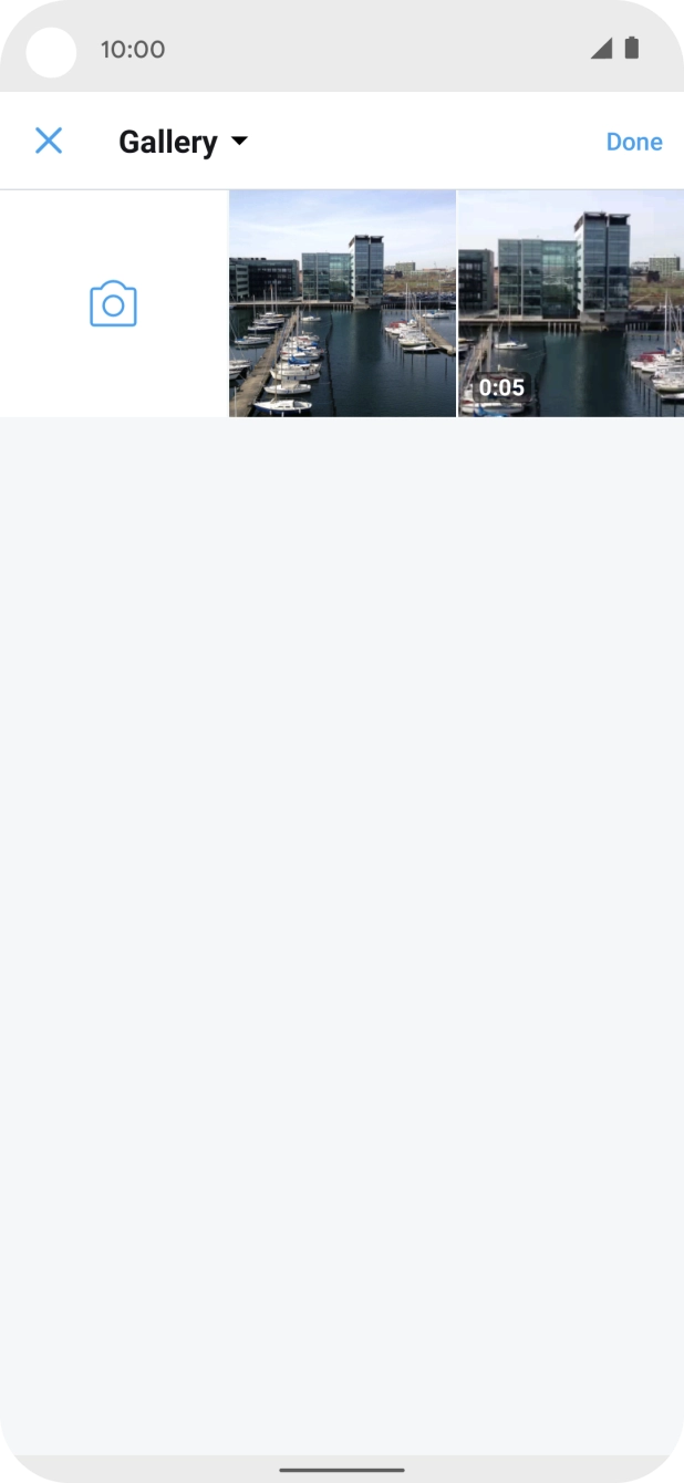 Press the required picture or video clip.