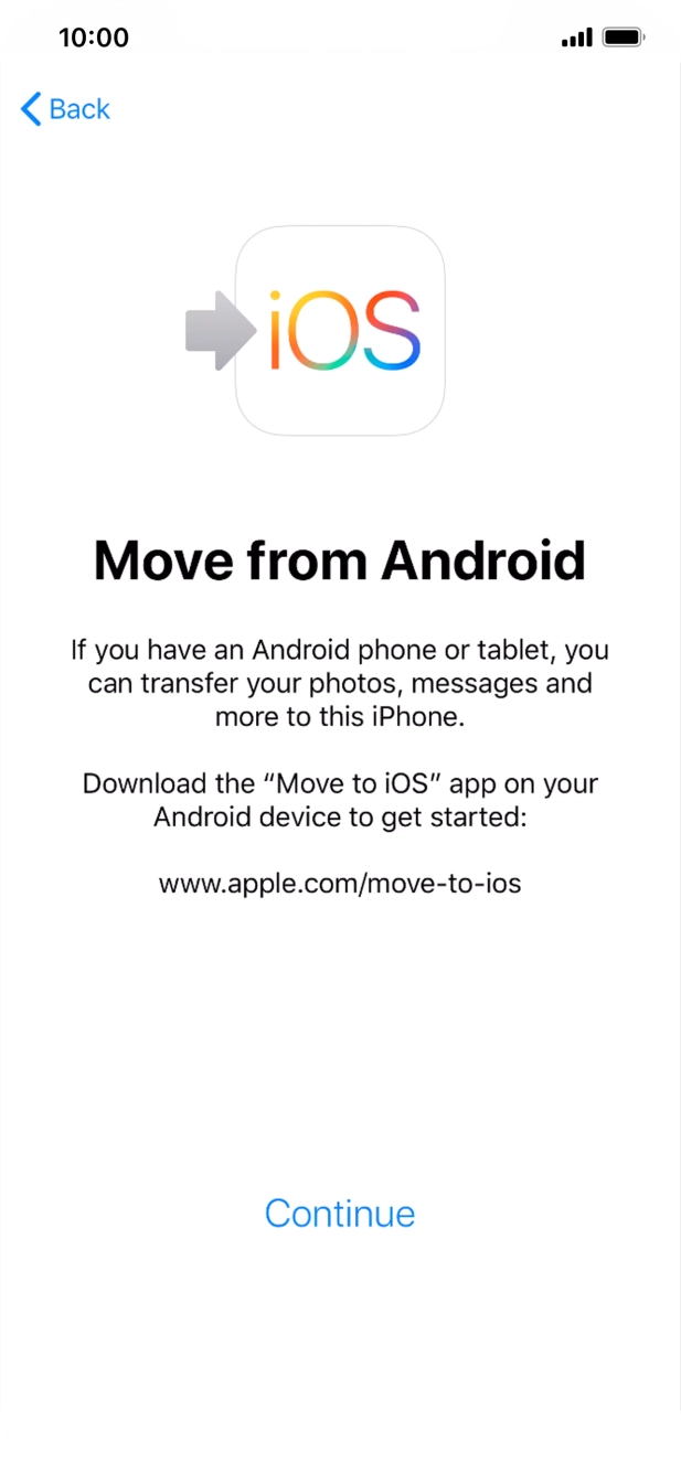 To transfer content to your phone, you need to install the app 