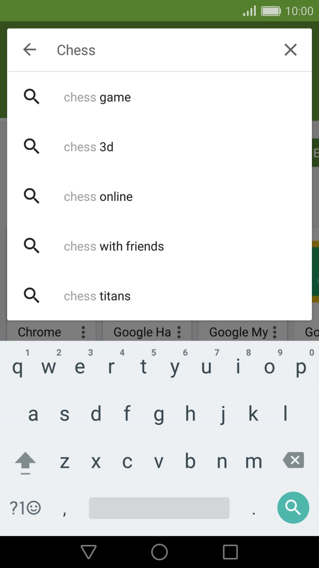 Key in the name or subject of the required app and press the search icon. Key in the name or subject of the required app and press the search icon.