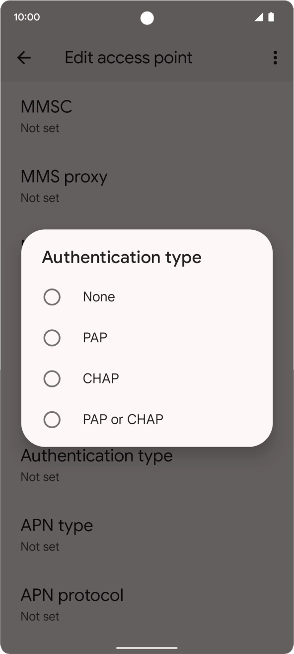 Press None. Press None.