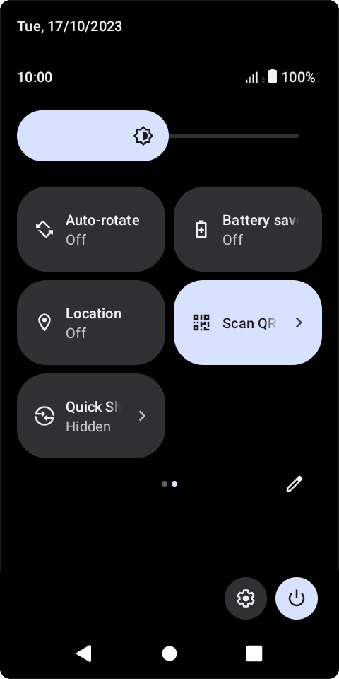 Press the extend battery life icon to turn on the function. Press the extend battery life icon to turn on the function.