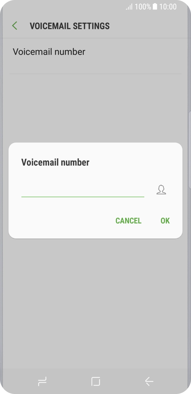 Key in +61101 and press OK.