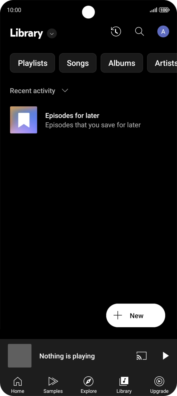 Press the drop down list.