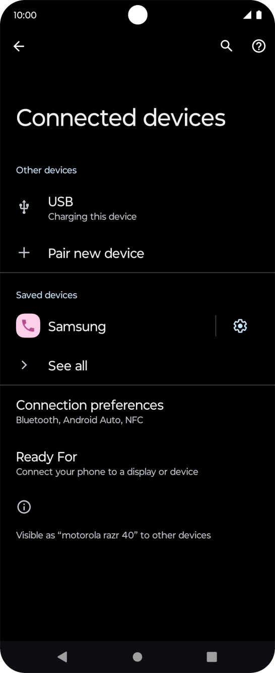 Press the Home key to return to the home screen.