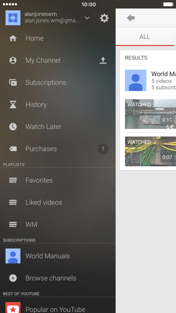 Press the upload icon.