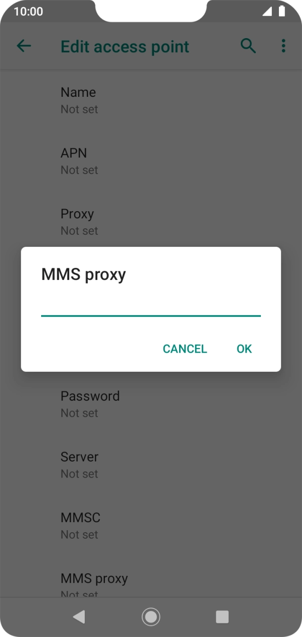 Key in 10.1.1.180 and press OK. Key in 10.1.1.180 and press OK.