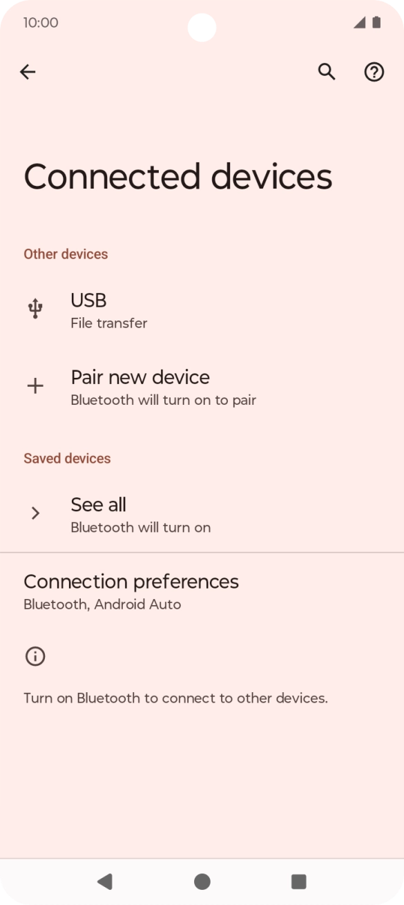 Press Pair new device.