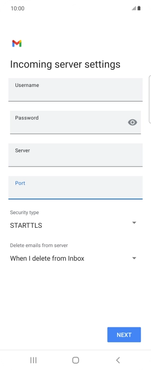 Press the drop down list below Press the drop down list below