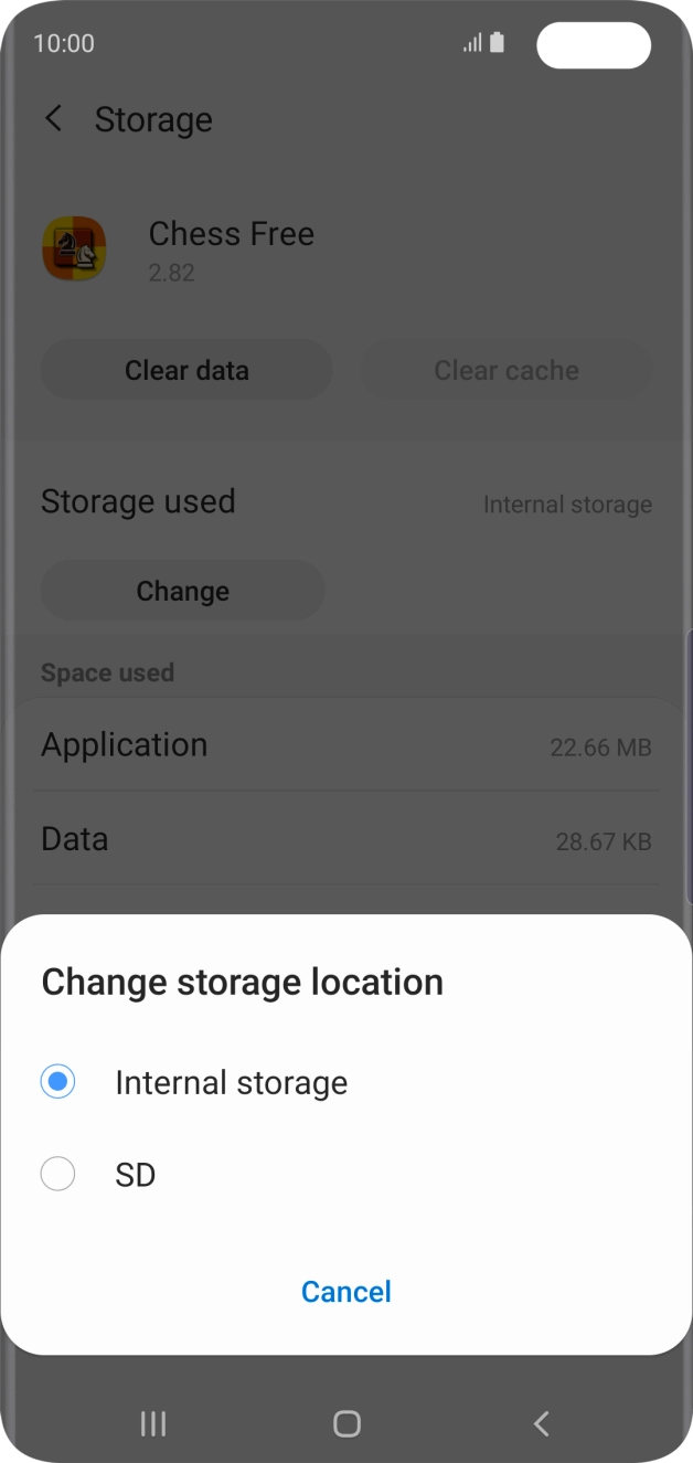 Press the name of the memory card.