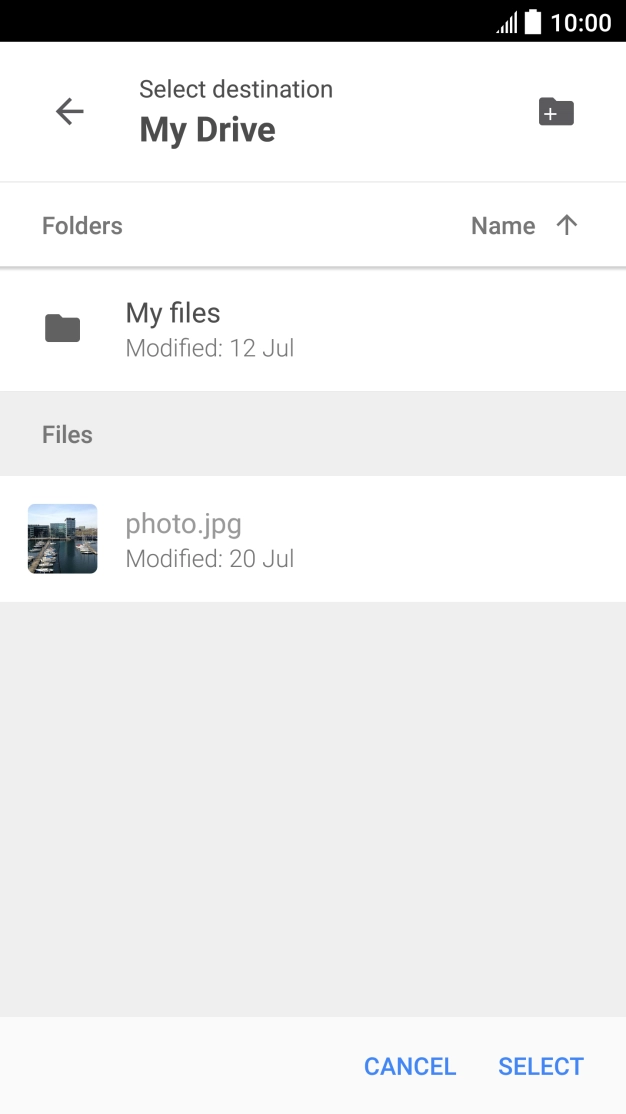 To create a new folder, press the new folder icon and follow the instructions on the screen to create a new folder. To create a new folder, press the new folder icon and follow the instructions on the screen to create a new folder.