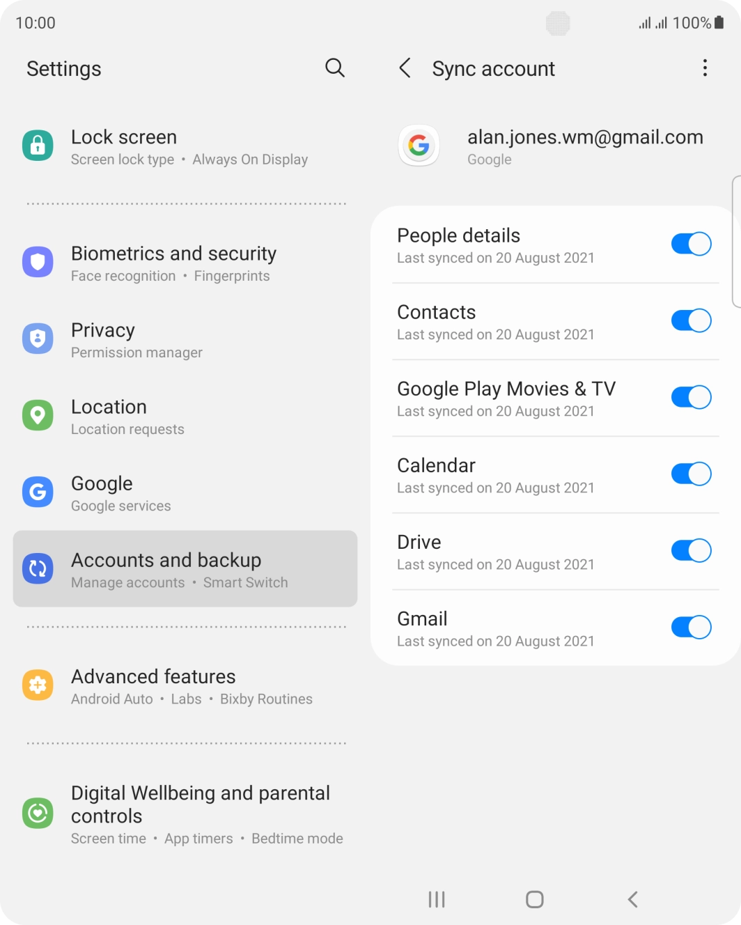 Press the Home key to return to the home screen.