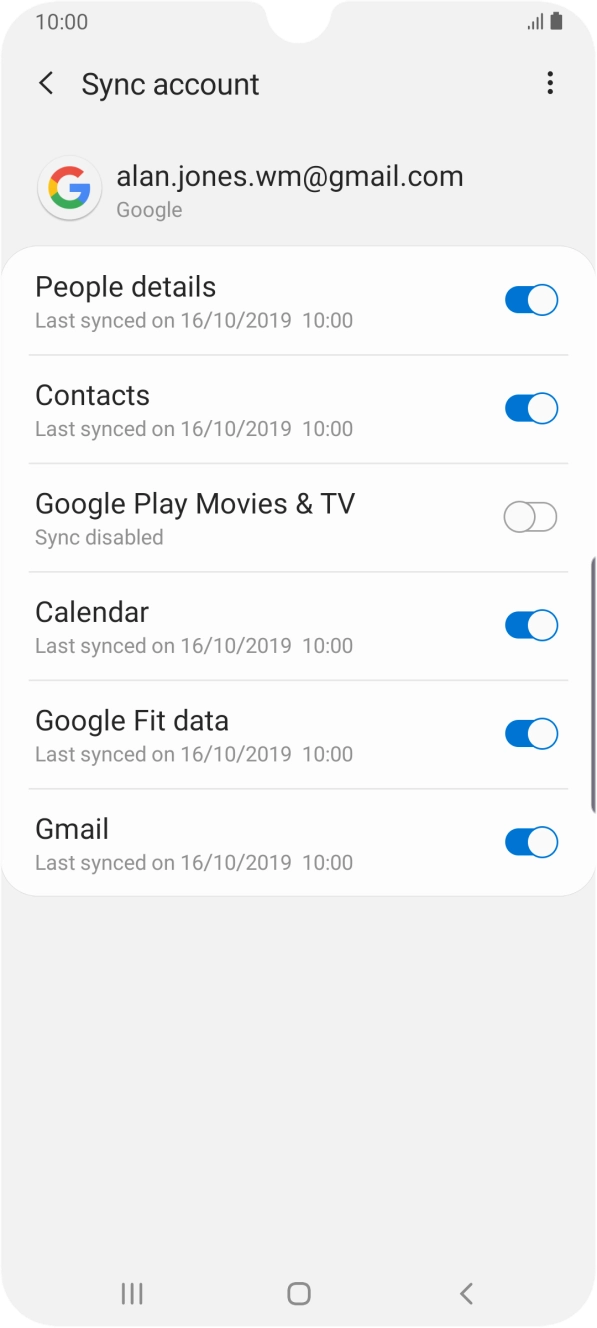 Press the Home key to return to the home screen.
