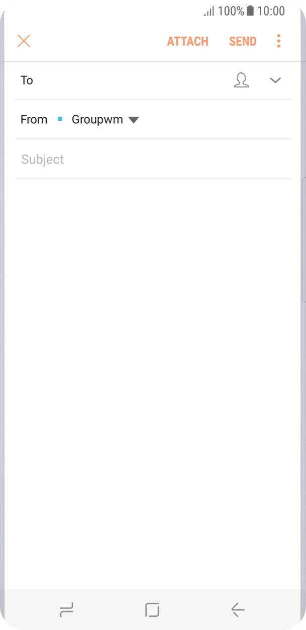Press the search field and key in the first letters of the recipient's name.