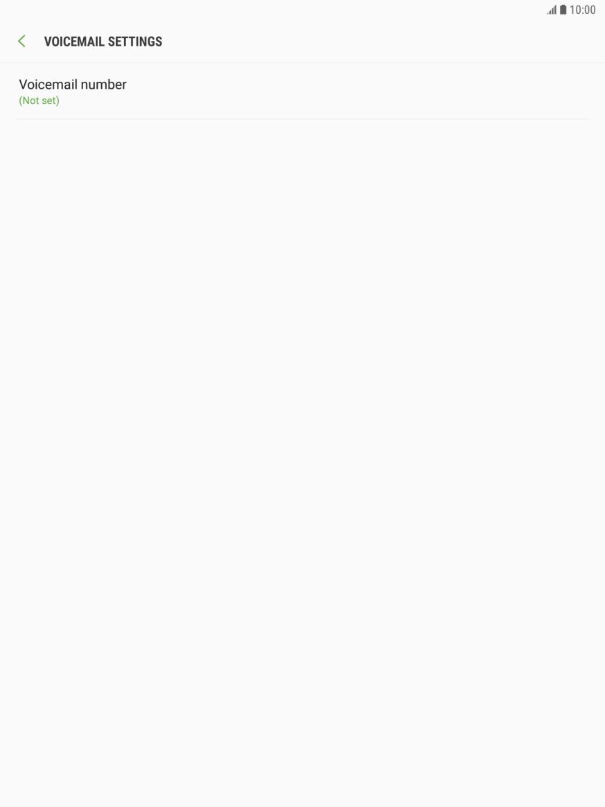 Press Voicemail number.