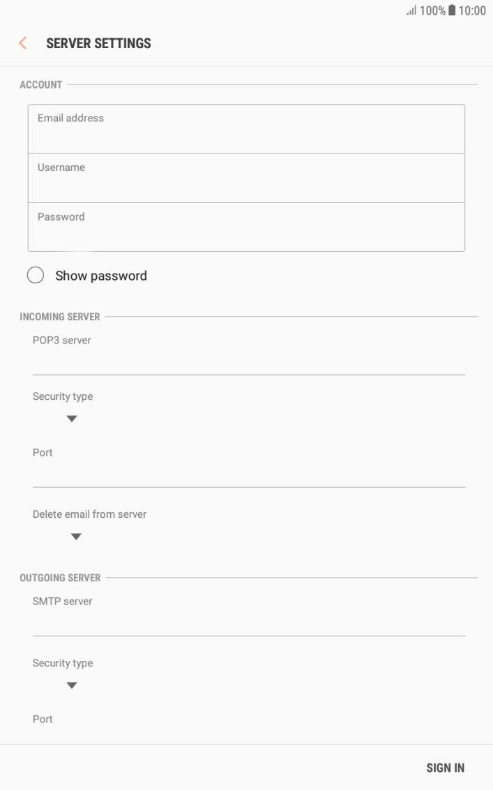 Press the field below Press the field below