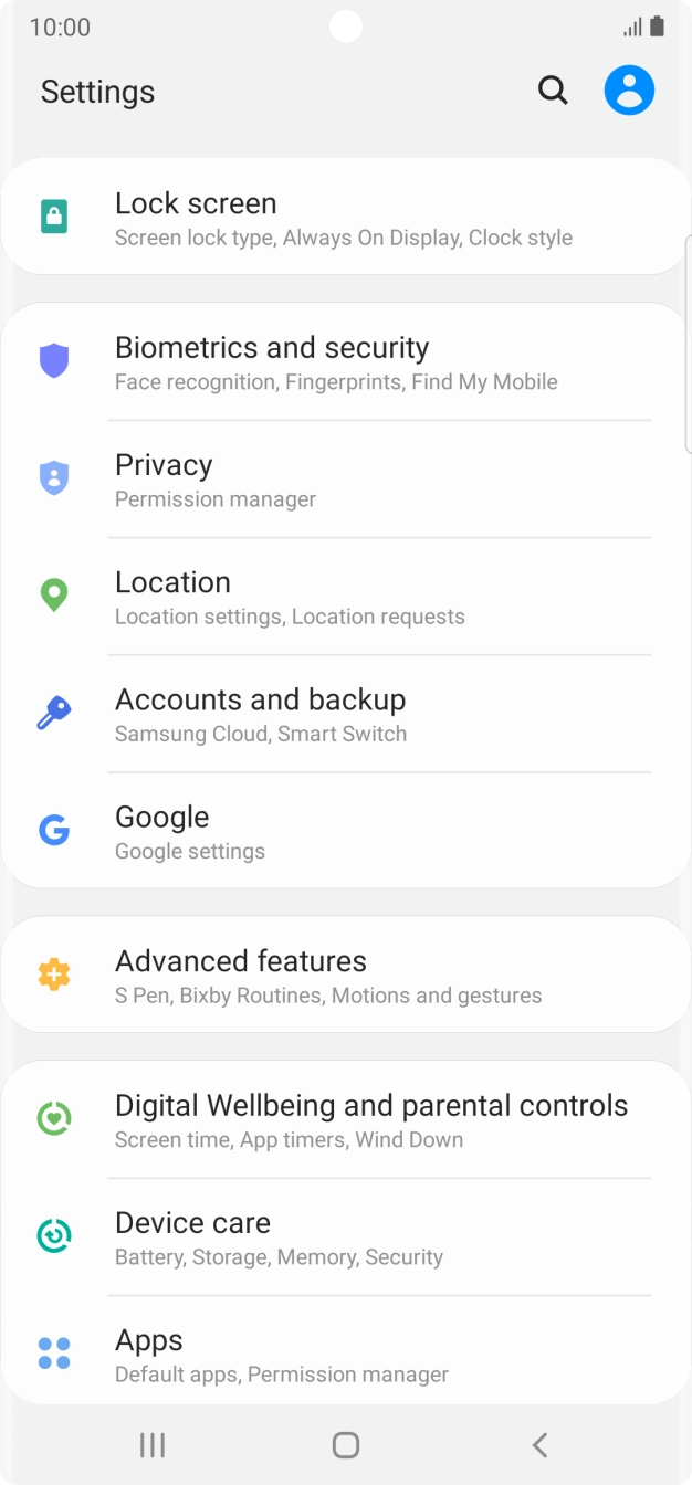 Press Accounts and backup.