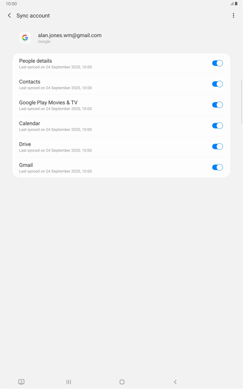 Press the Home key to return to the home screen.