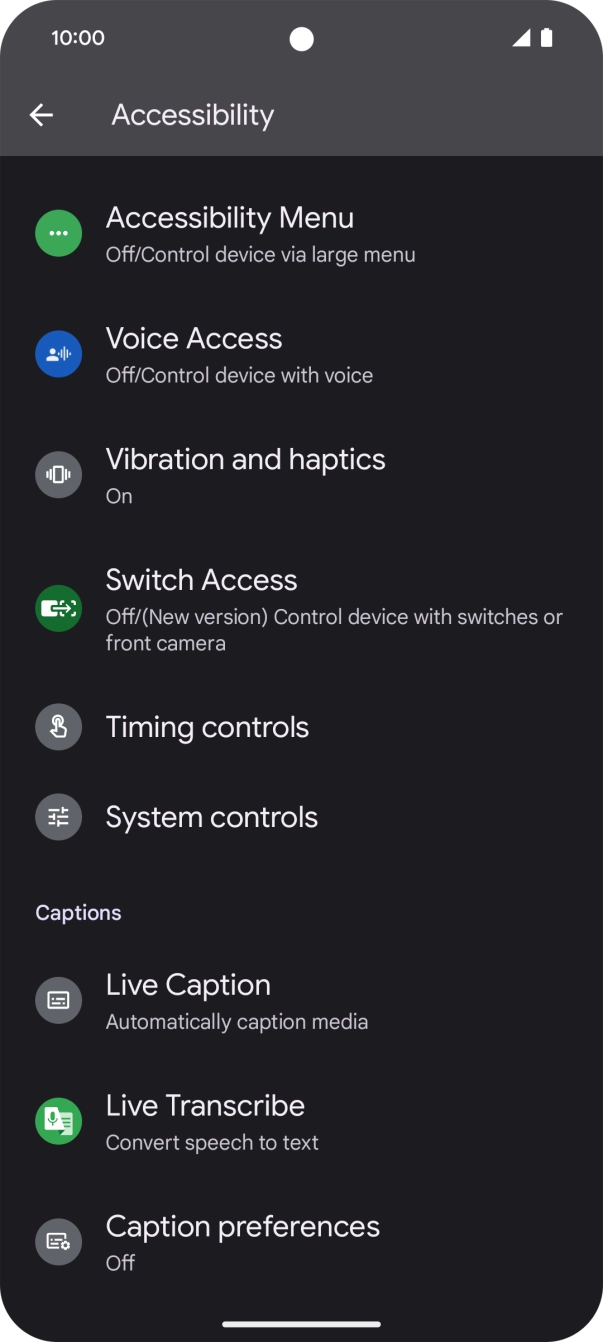 Press the required category below 