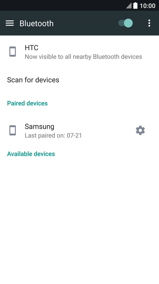 Press the Home key to return to the home screen.