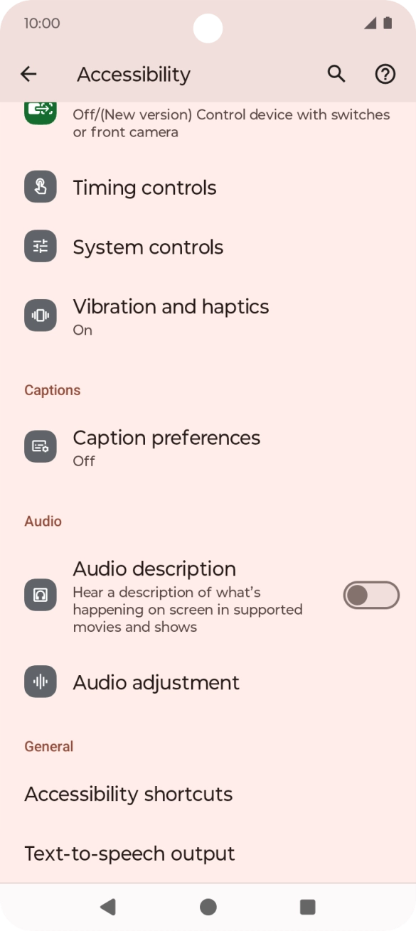 Press the required category below 