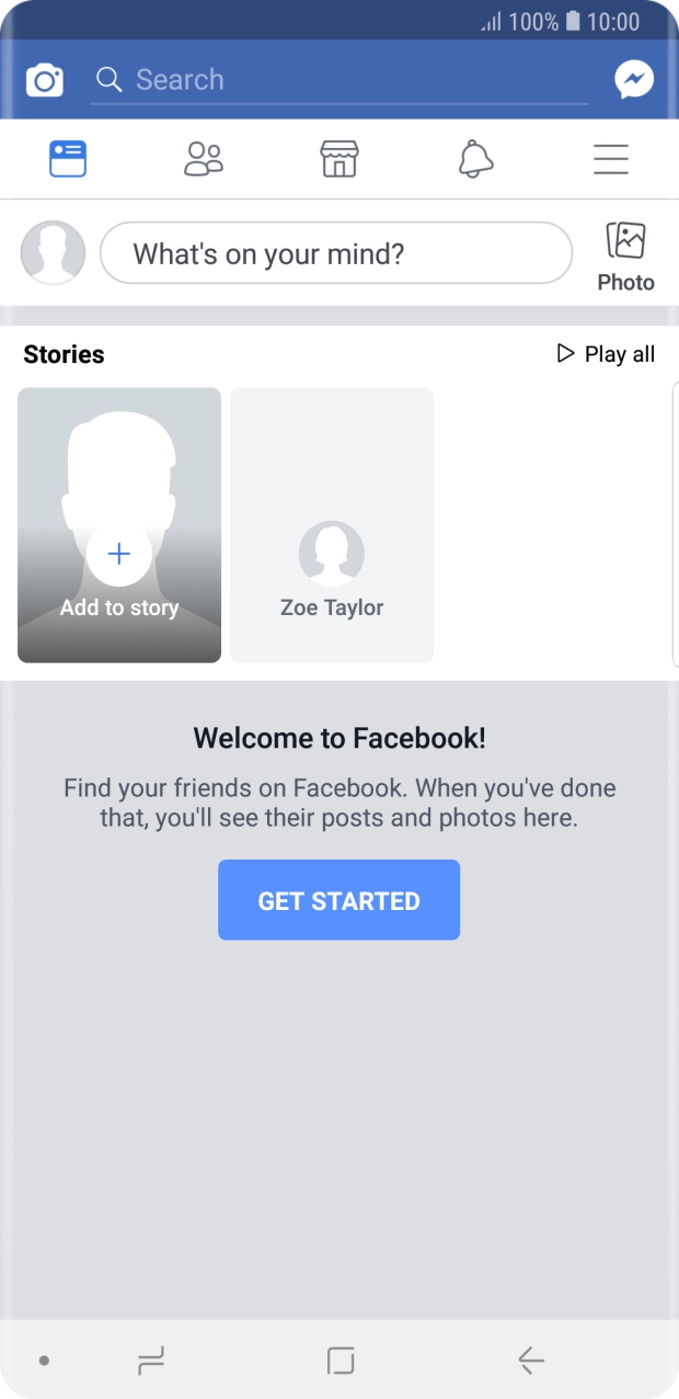 Press the text input field.